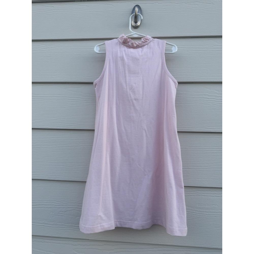Serendipity By Shrimp And Grits Girls Striped Dress Pink & White Size M (5-6) - Picture 5 of 6